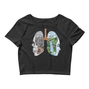 Just Breathe - Women’s Crop Tee