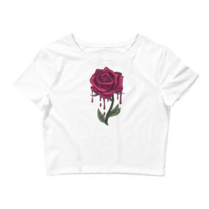 Bleeding Rose - Women’s Crop Tee