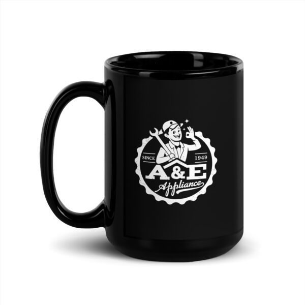 A&E Appliance Repair - Black Glossy Mug - Image 5