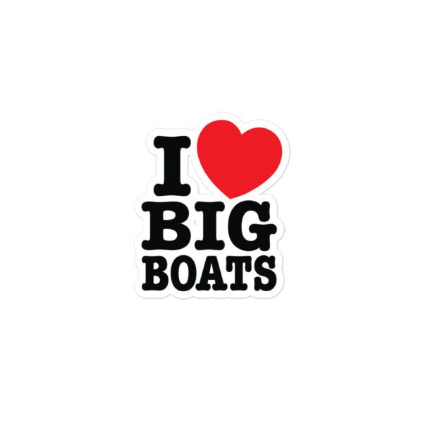 I Love Big Boats Bubble-free stickers - Image 2